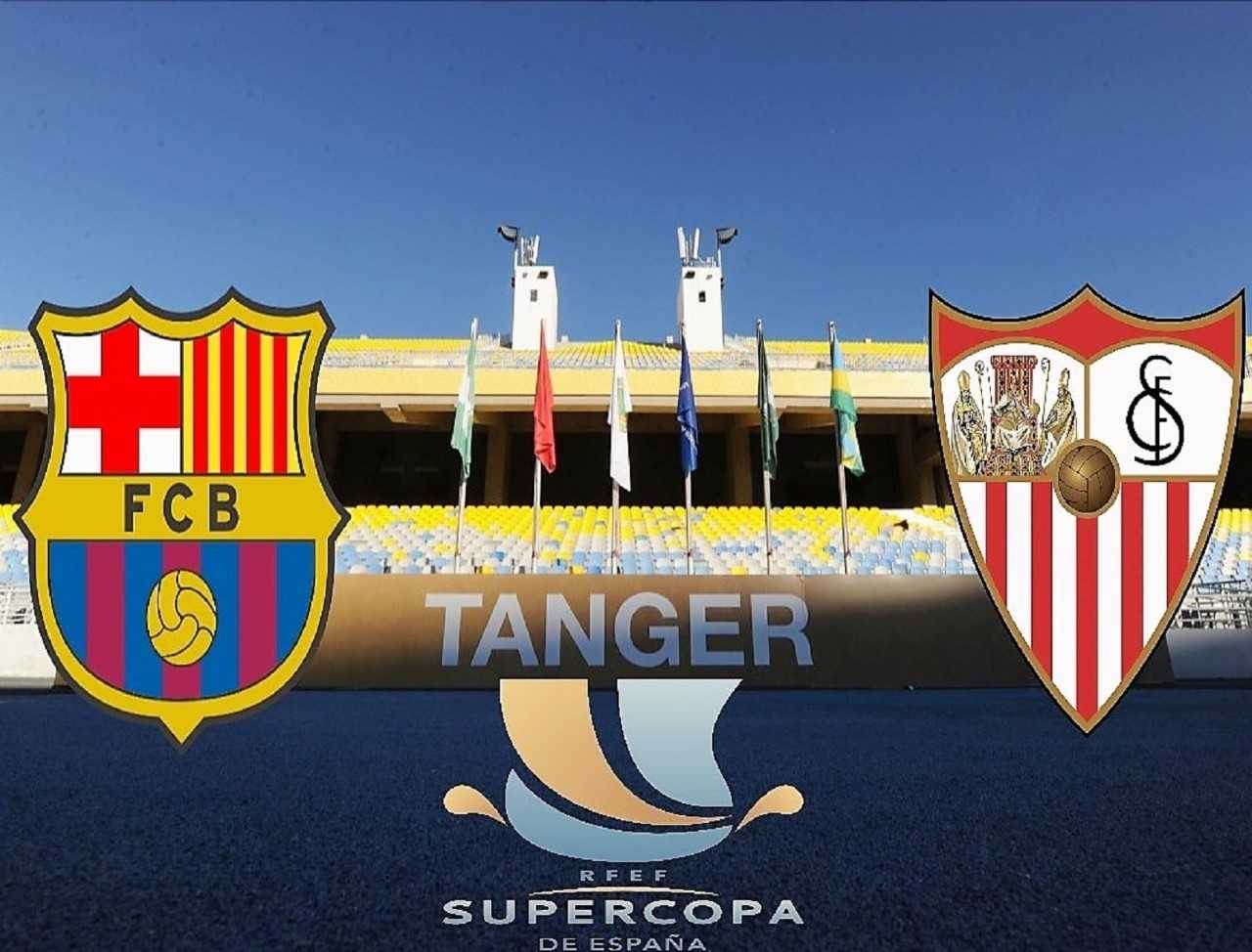 Barcelona against Sevilla