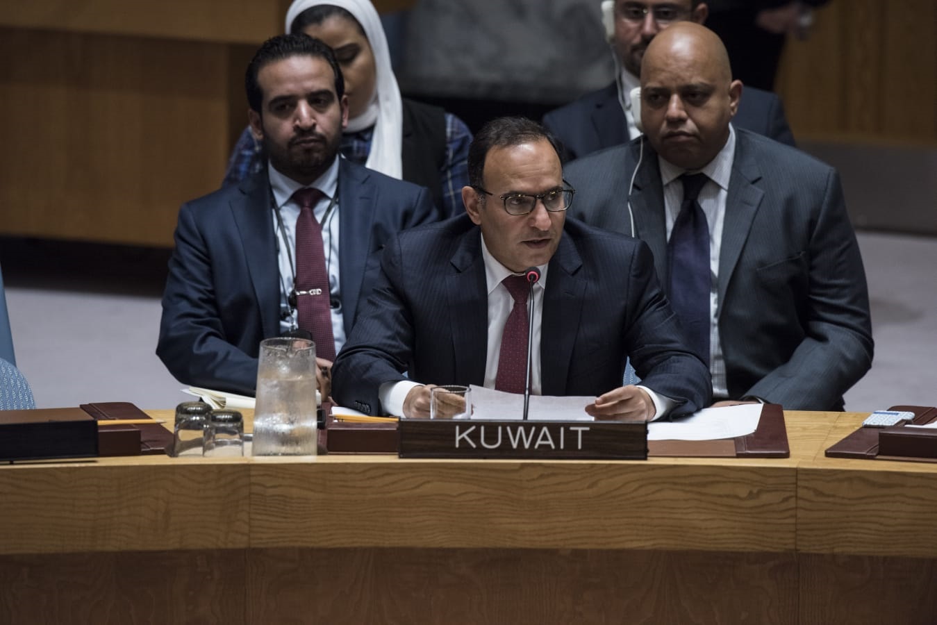 Permanent Representative of Kuwait to the United Nations Ambassador Mansour Al-Otaibi.