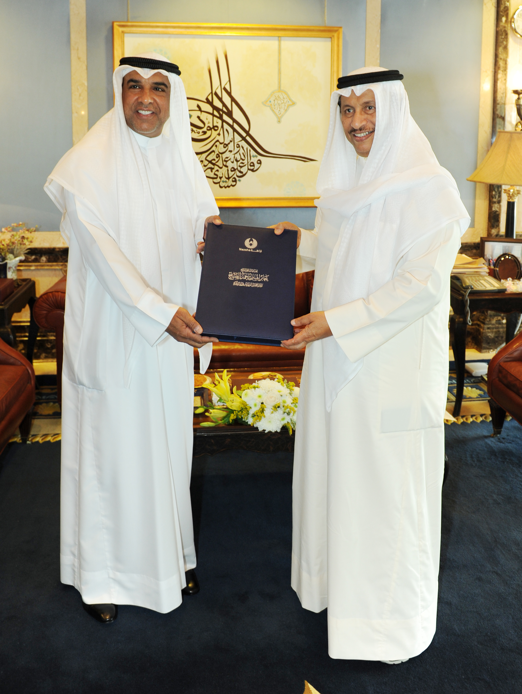 His Highness the Prime Minister Sheikh Jaber Al-Mubarak Al-Hamad Al-Sabah received chairman of the Kuwait Anti-Corruption Authority (Nazaha) Abdulrahman Al-Nemash