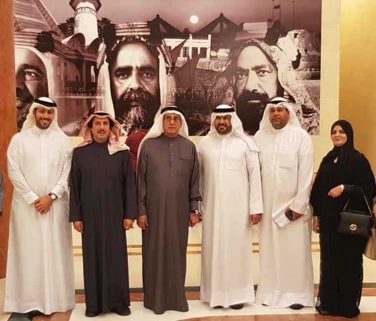 Advisor of the Bahraini King for Media Affairs Nabil Al-Hamar and Ambassador of Kuwait to Bahrain Sheikh Azzam Al-Sabah and the head of the Kuwaiti Cultural Office, Dr. Abdullah Al-Kandari