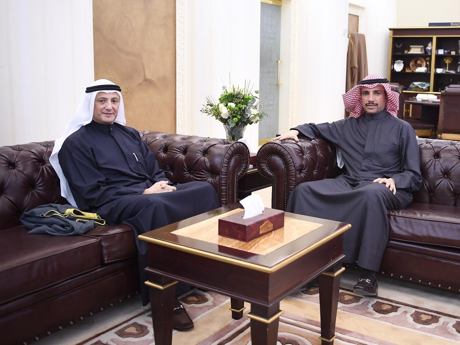 Kuwaiti National Assembly Speaker Marzouq Al-Ghanim met US Ambassador in the US Sheikh Salem Al-Abdullah Al-Jaber Al-Sabah