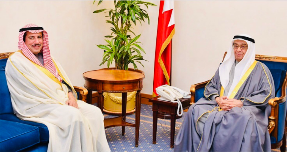 Bahraini Deputy Prime Minister Sheikh Mohammad Bin Mubarak Al-Khalifa receives Kuwaiti Ambassador to Bahrain Sheikh Azzam Al-Sabah