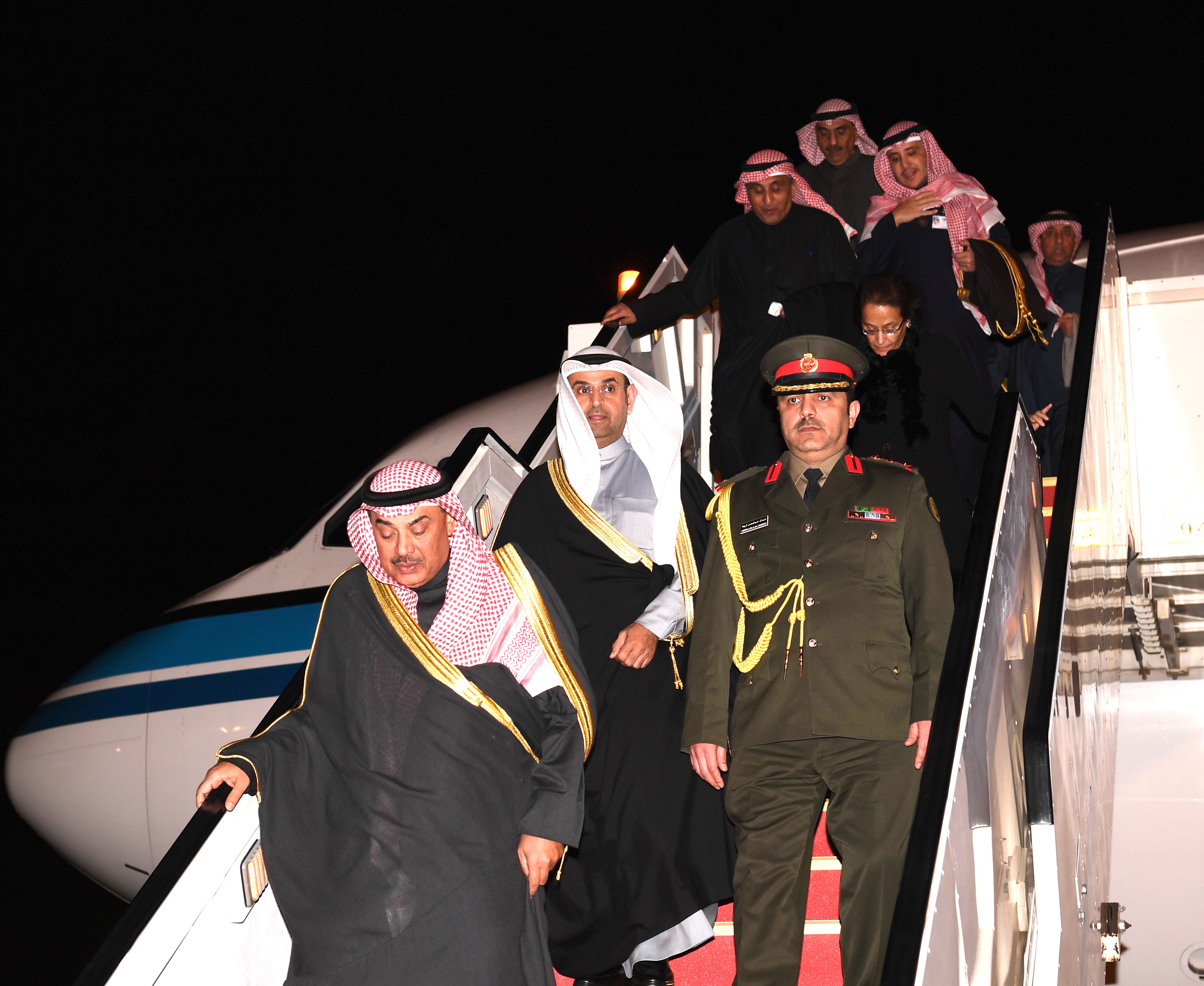 His Highness the Amir representative, Deputy Prime Minister and Foreign Minister Sheikh Sabah Khaled Al-Hamad Al-Sabah returns home from Beirut