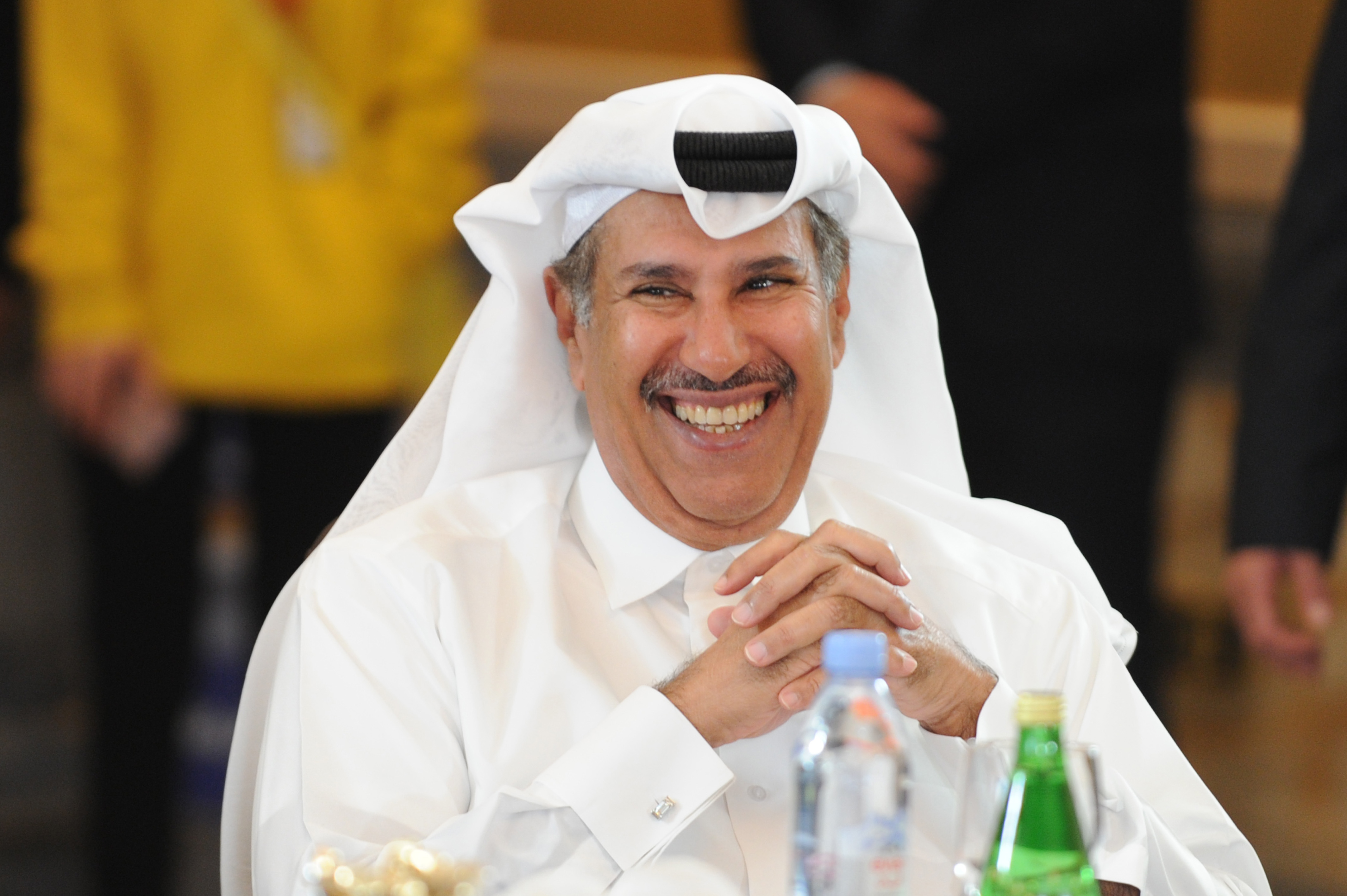 عضو مجلس العلاقات العربية والدولية ورئيس مجلس الوزراء ووزير خارجية قطر السابق الشيخ حمد بن جاسم بن جبر ال ثاني