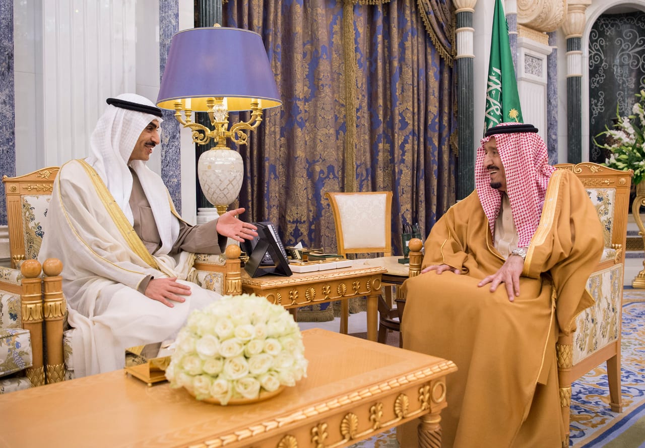 خادم الحرمين الشريفين يستقبل سفير الكويت لدى الرياض بمناسبة انتهاء فترة عمله