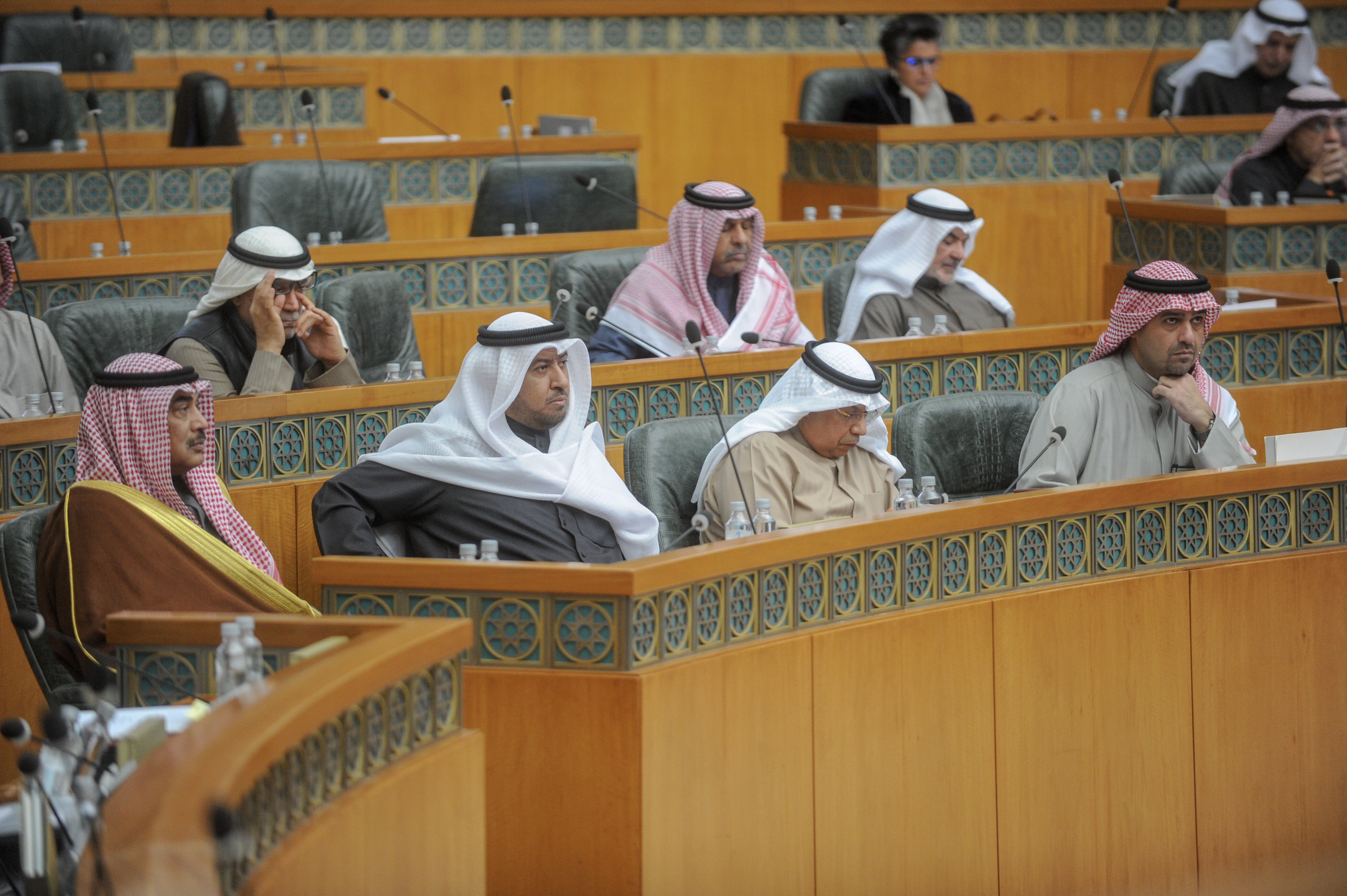 جانب من جلسة مجلس الامة الكويتي في جلسته العادية
