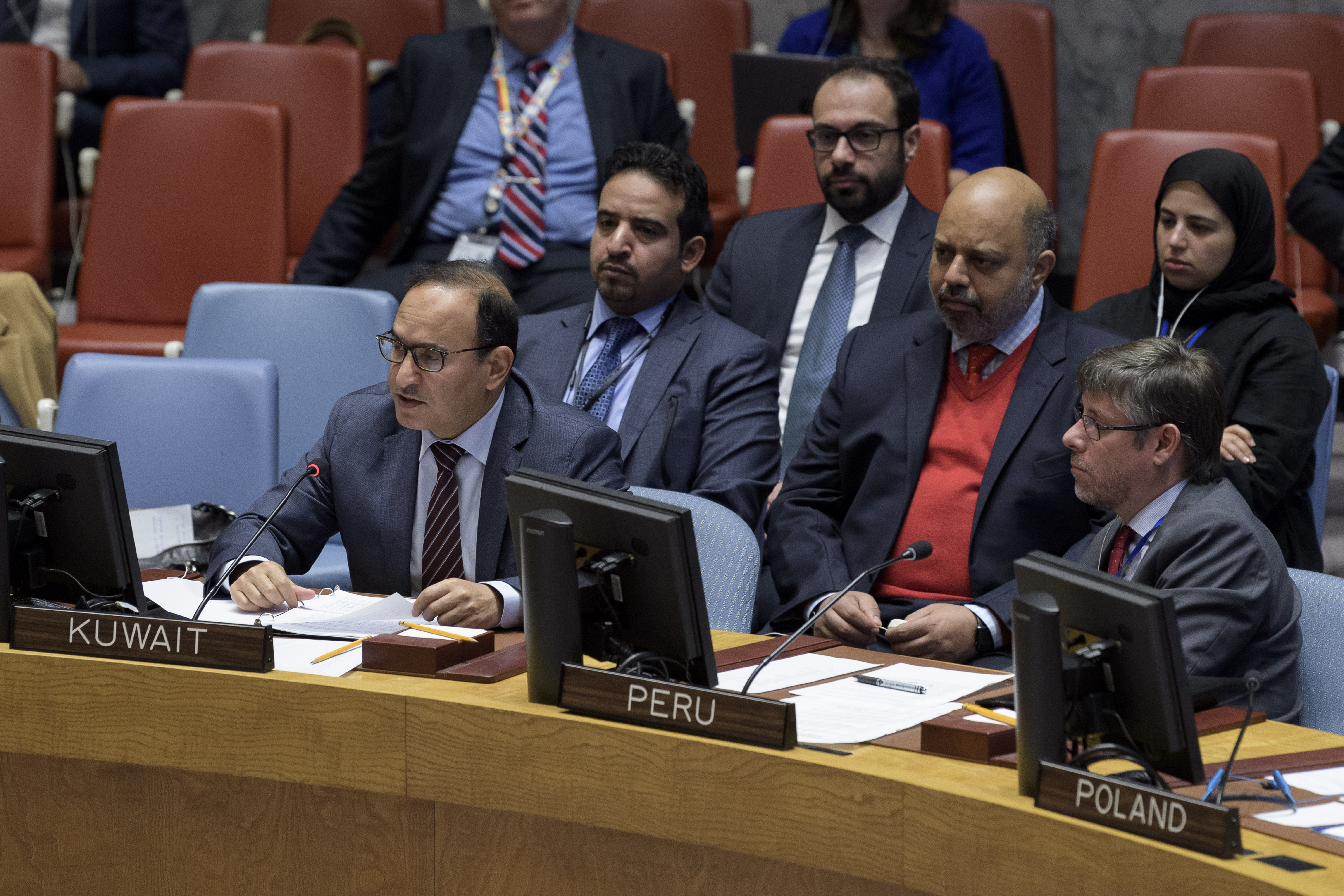 مندوب الكويت الدائم لدى الأمم المتحدة السفير منصور العتيبي