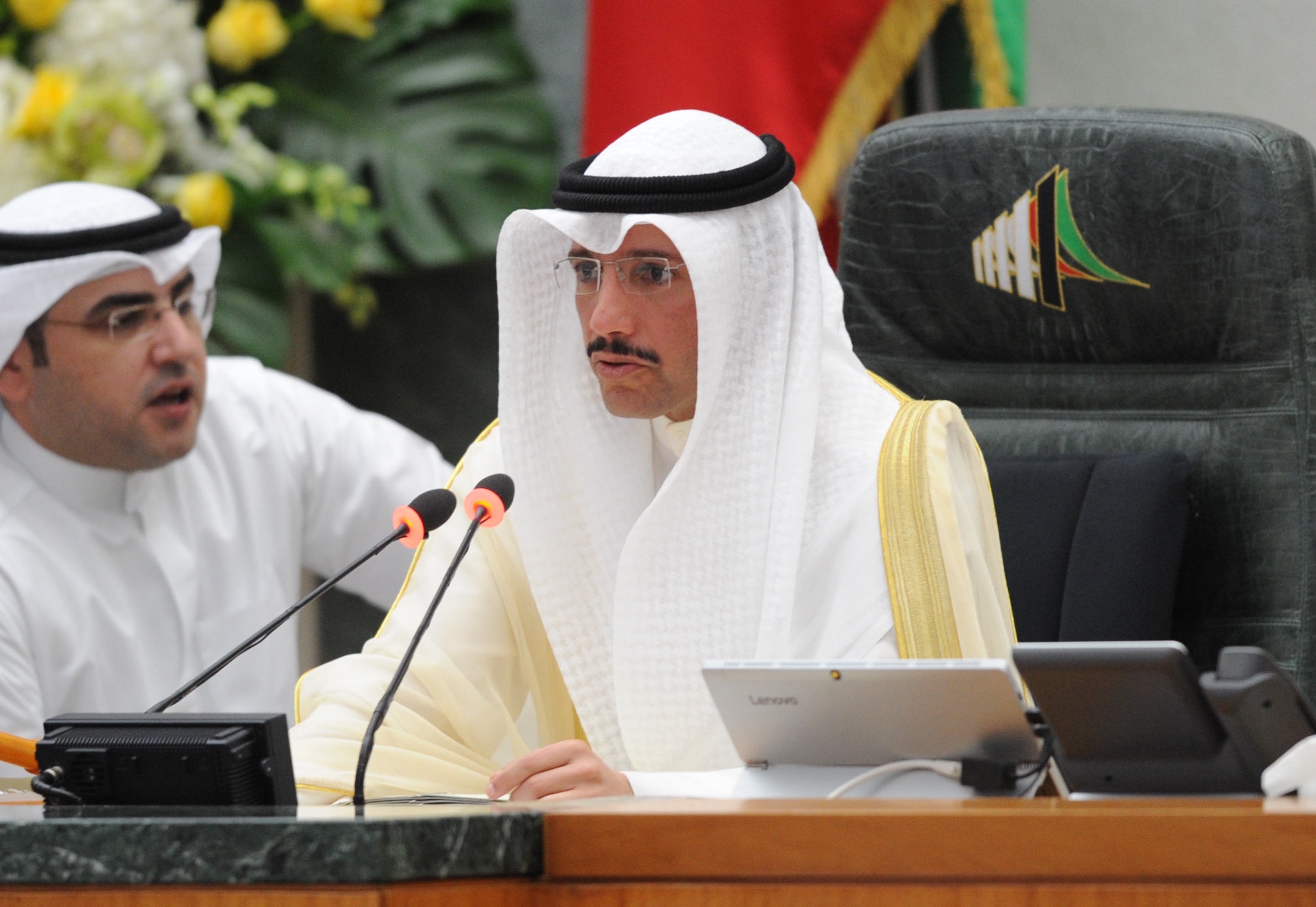 رئيس مجلس الامة مرزوق الغانم خلال الجلسة