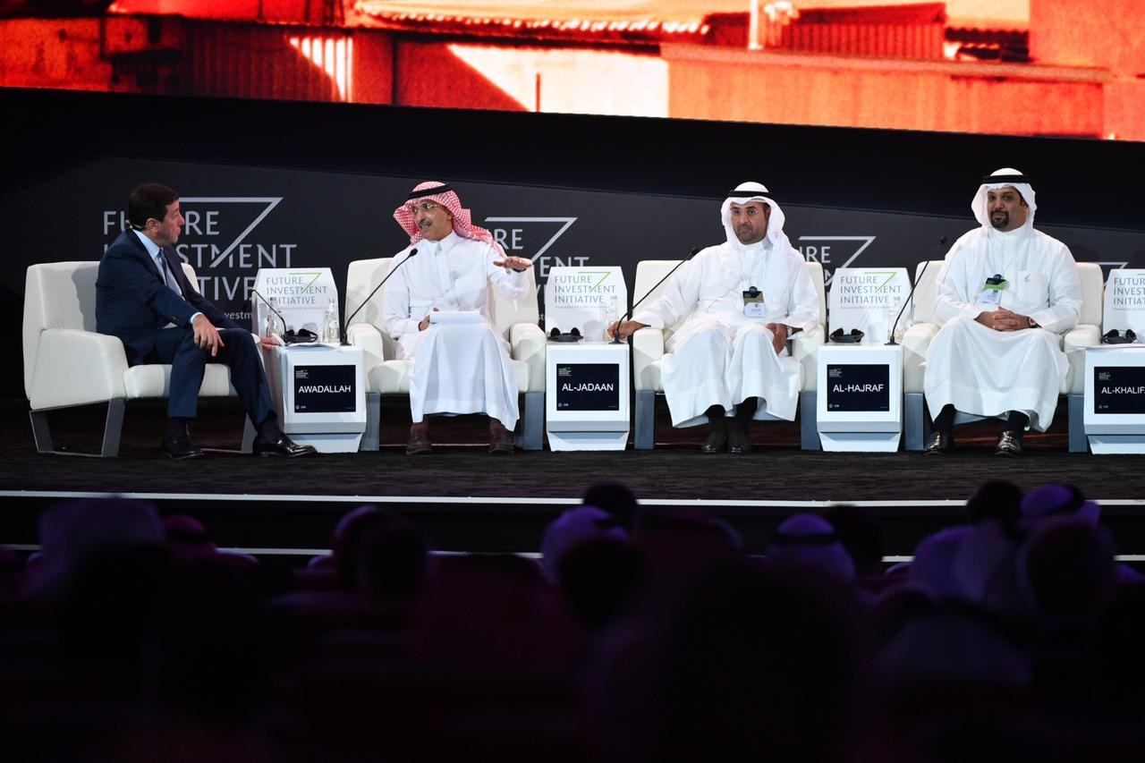 Dr. Nayef Al-Hajraf participating in one of the sessions of the forum