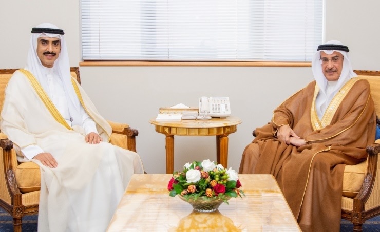 Bahrain's Deputy Prime Minister with Kuwaiti Ambassador to Kuwait