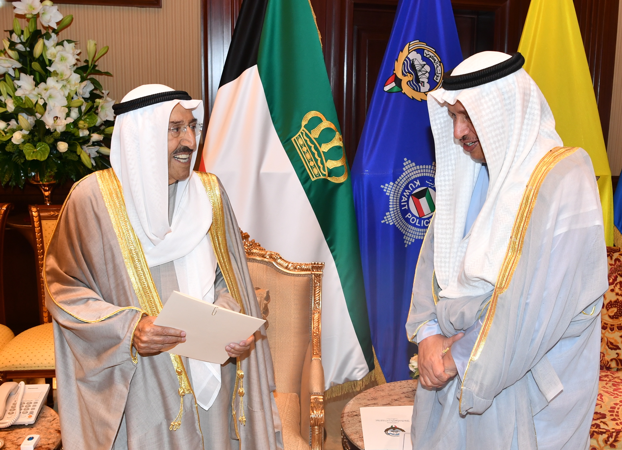 His Highness the Amir with His Highness the Prime Minister