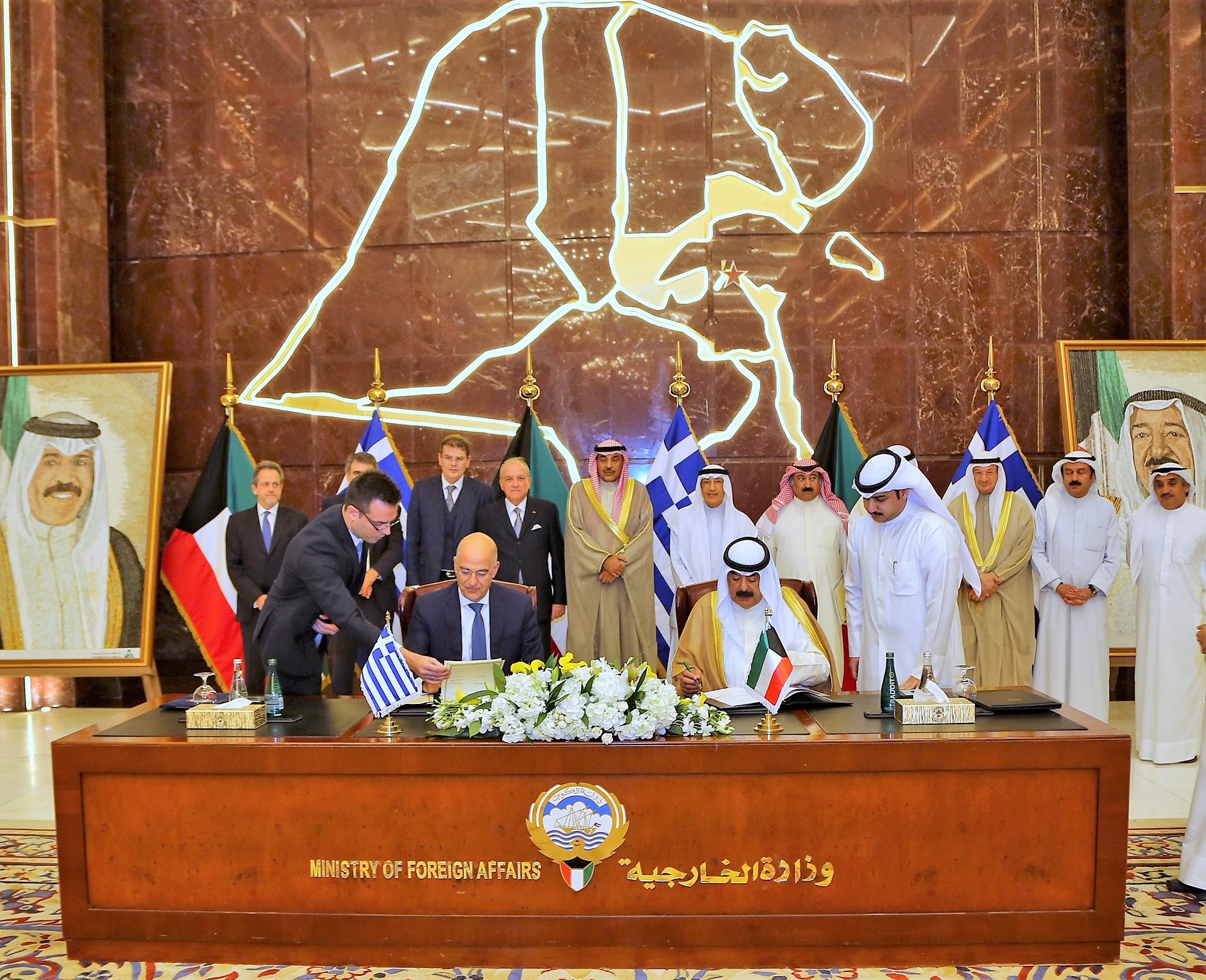 Cérémonie de signature deux mémorandums d’entente entre le Koweït et la Grèce