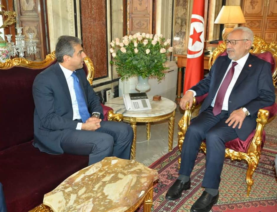 رئيس البرلمان التونسي يلتقي سفير الكويت