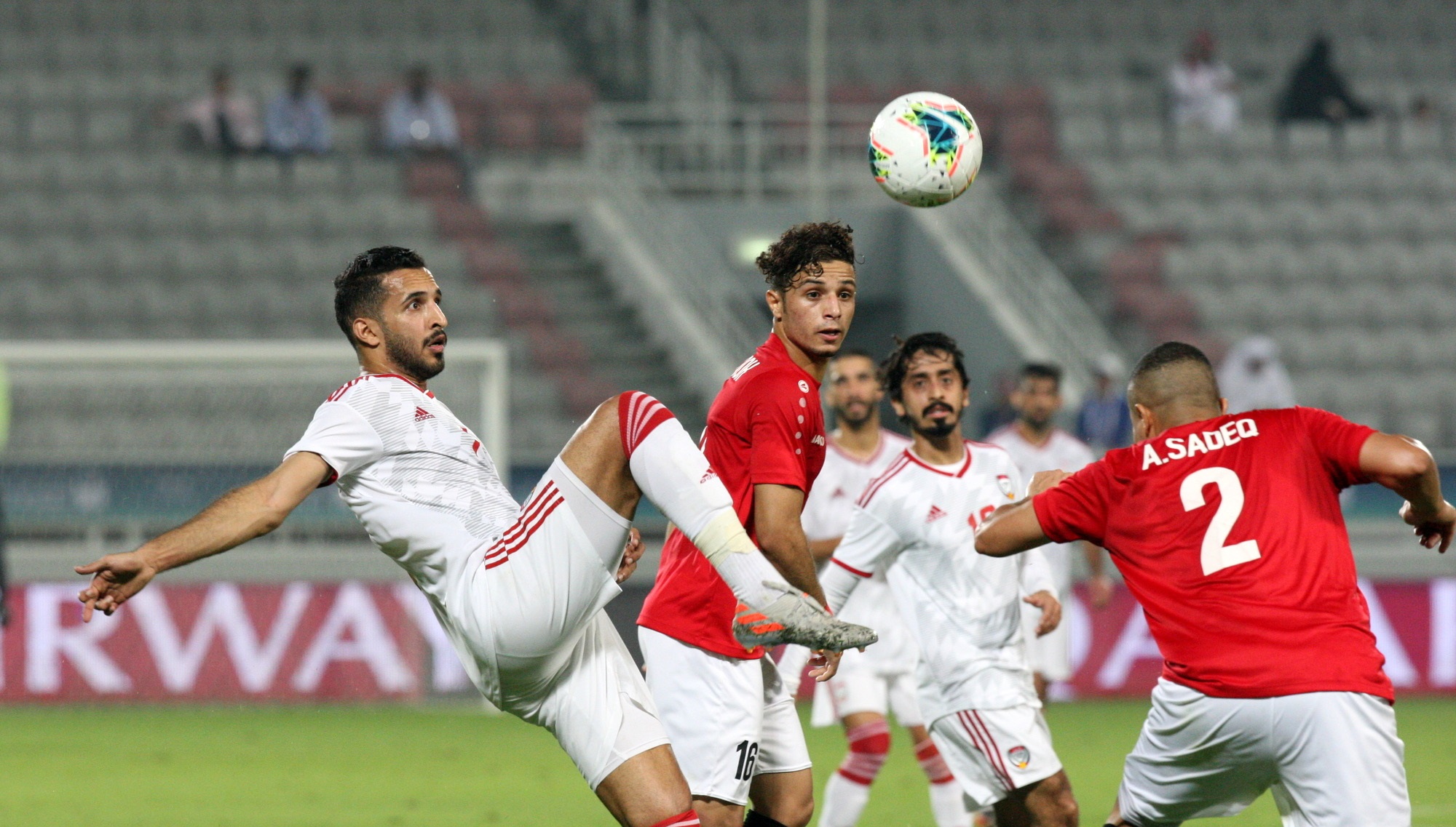 The football match between UAE and Yemen
