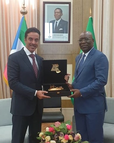 Kuwait's Assistant Foreign Minister for African Affairs with Foreign Minister of Equatorial Guinea