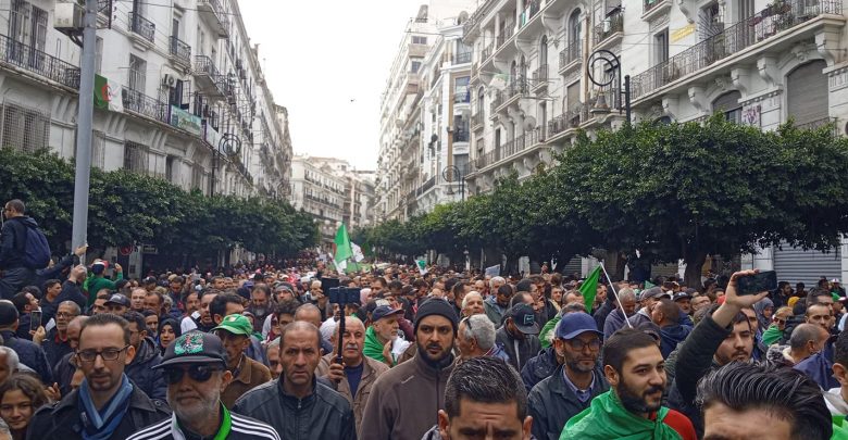 جانب من المظاهرات في الجزائر العاصمة