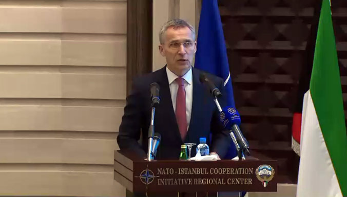 NATO Secretary General at the ICI Centre in Kuwait  in 2017