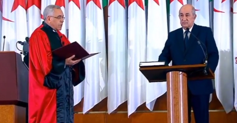 الرئيس الجزائري المنتخب عبد المجيد تبون يؤدي اليمين الدستورية