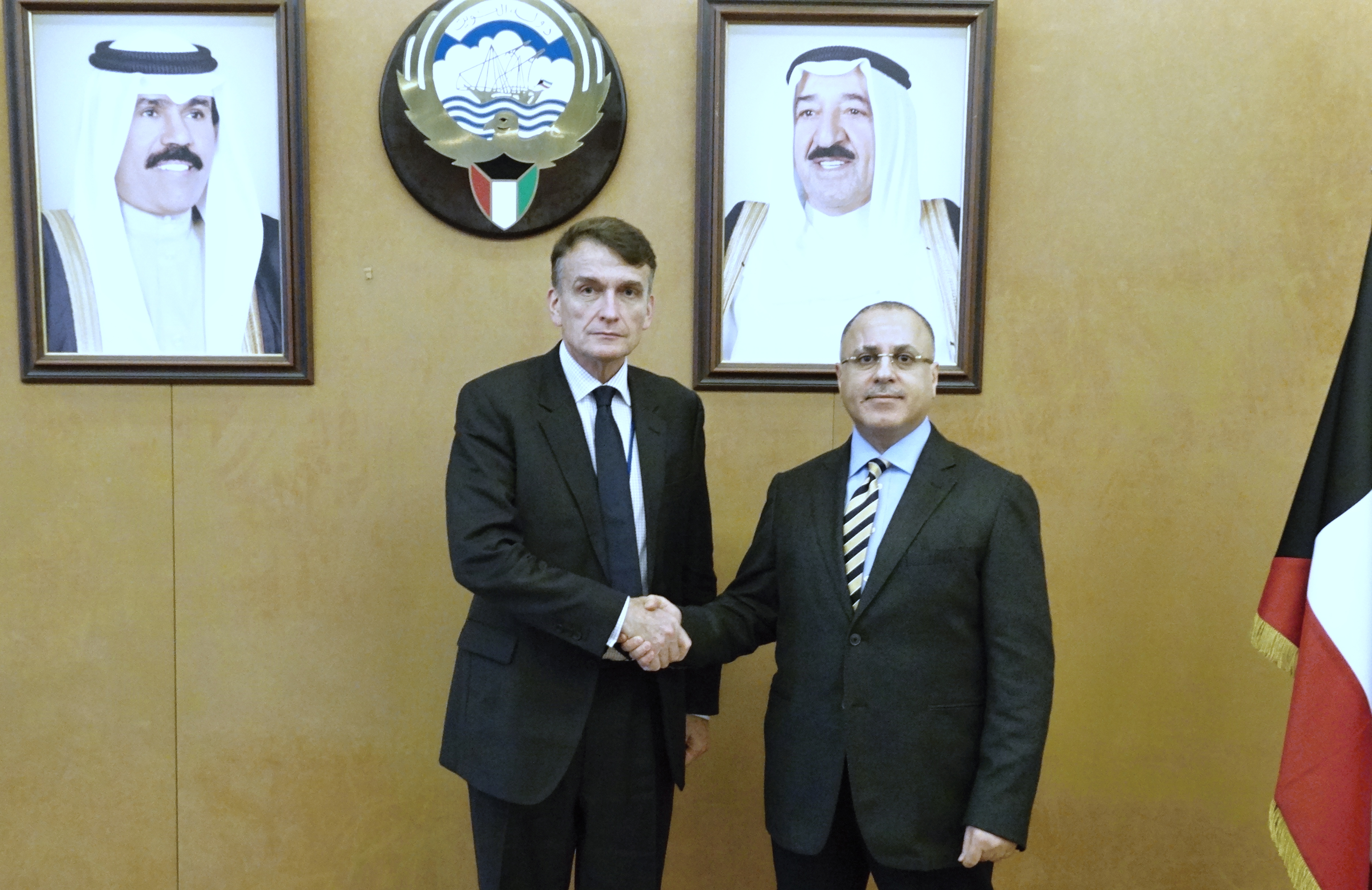 Ambassador Al-Ghunaim with UNRWA Acting Deputy Commissioner-General