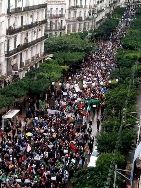 Protests in Algeria calling for cancellation of Presidential election
