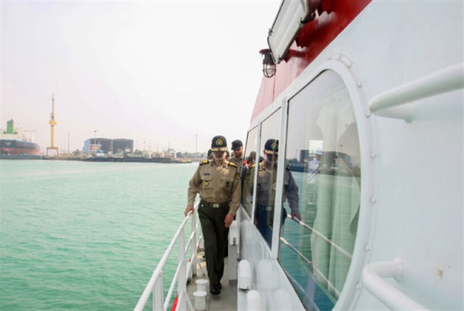 Iranian revolutionary guards onboard of confiscated Stena Impero