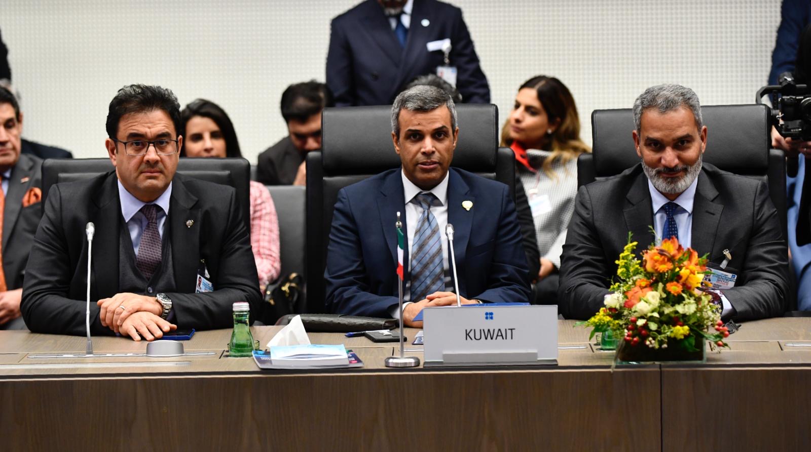 وزير النفط الكويتي خلال اجتماعات اوبك