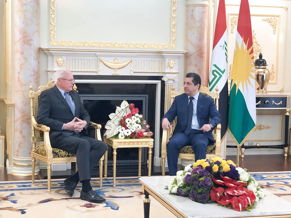Masrour Barzani receives James Jeffery