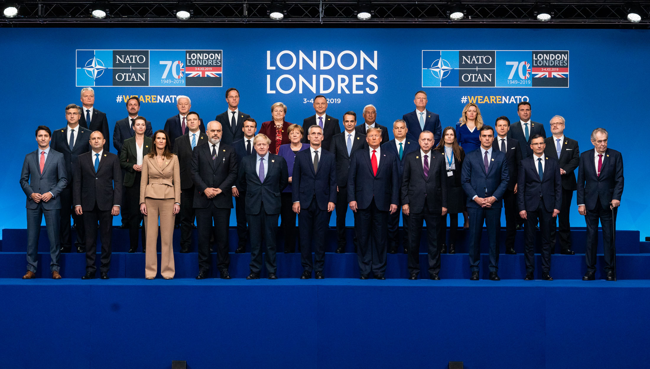 NATO Heads of state and government at the meeting in London
