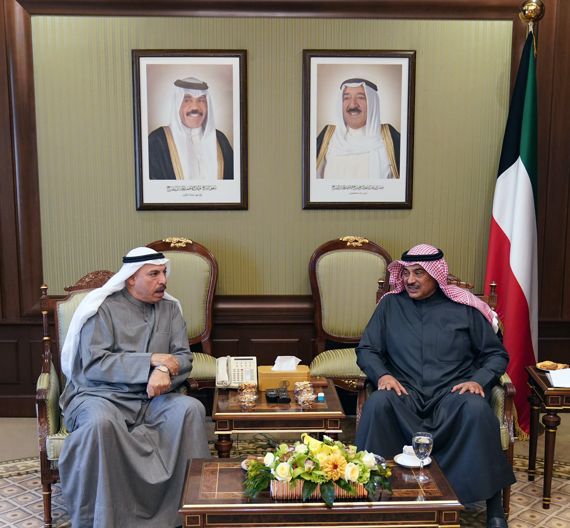 H.H the Prime Minister received Chairman of the Audit Bureau Faisal Fahad Al-Shaya