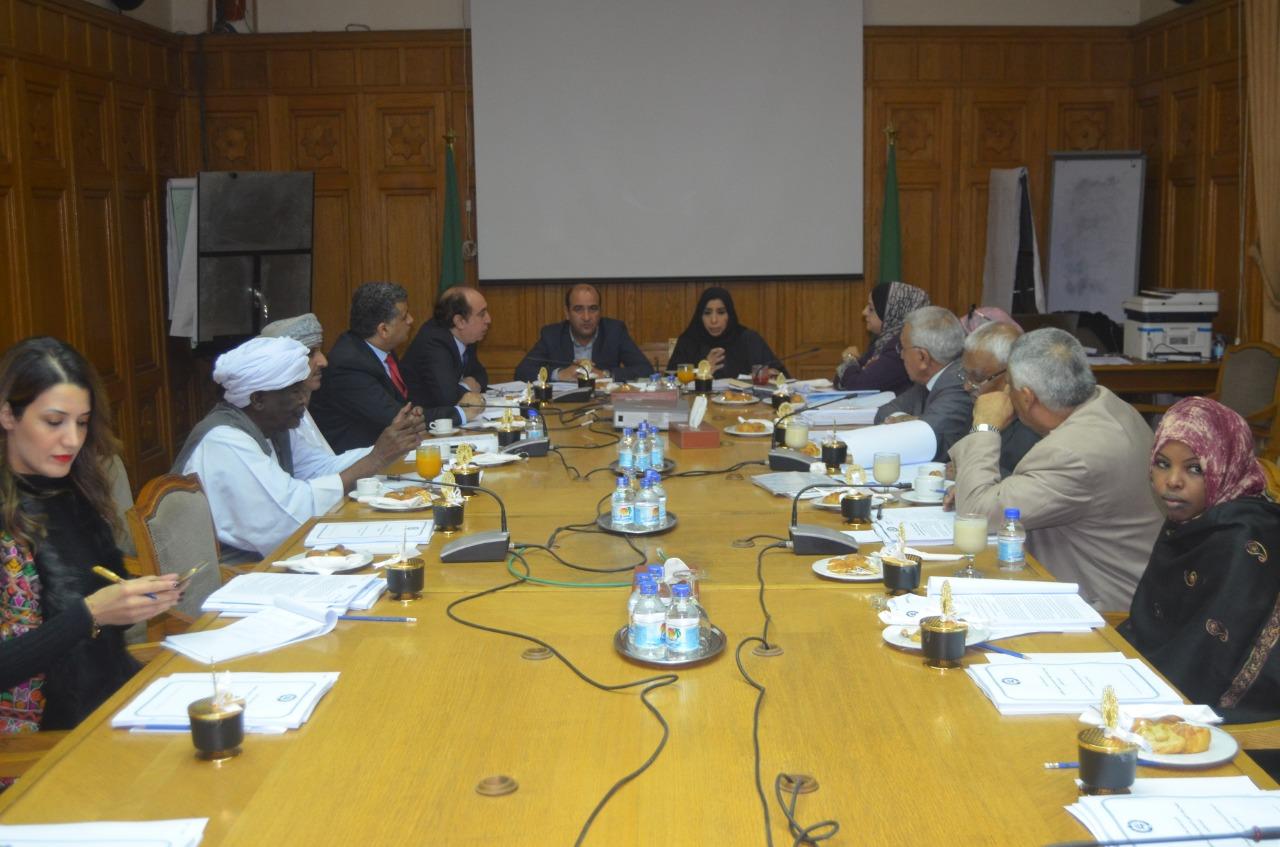 جانب من اجتماعات اللجان الدائمة الأربع للبرلمان العربي