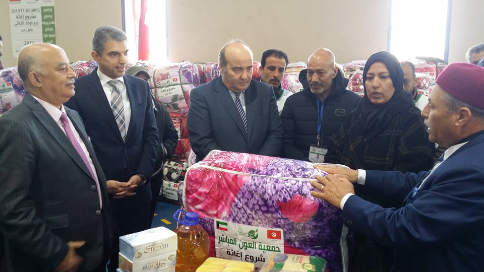 Kuwait-based Direct Aid Society deliver food aid to families across northwestern Tunisia