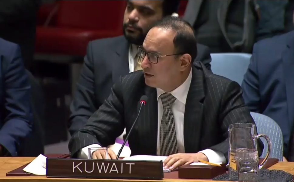 Kuwait's Representative to the United Nations Mansour A. Al-Otaibi