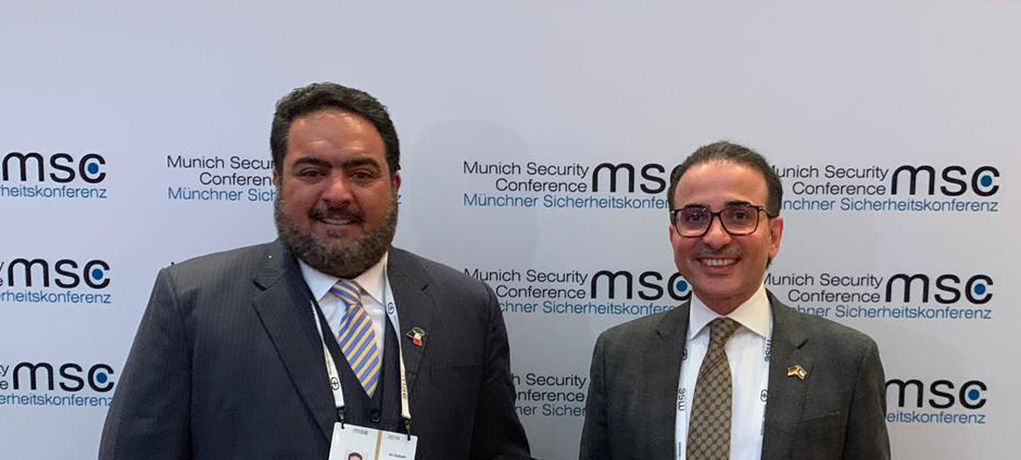 Kuwait's National Security Bureau Chief Sheikh Thamer Ali Sabah Al-Salem Al-Sabah and Kuwaiti Ambassador to Germany Najib Abdulrahman Al-Badr