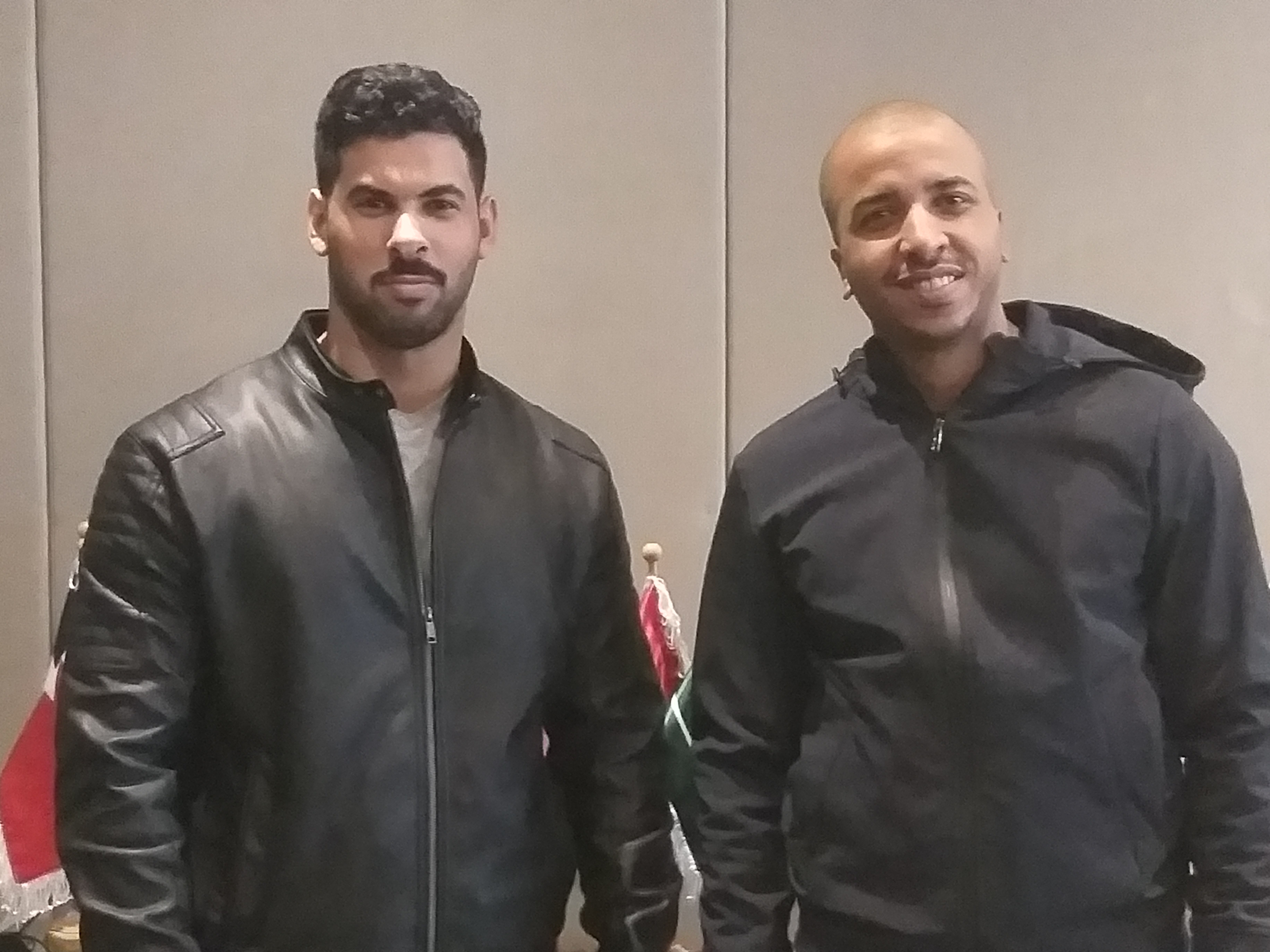 ممثلا إذاعة الكويت المشاركان في الاجتماع سعود الحربي ومحمد المطبقي