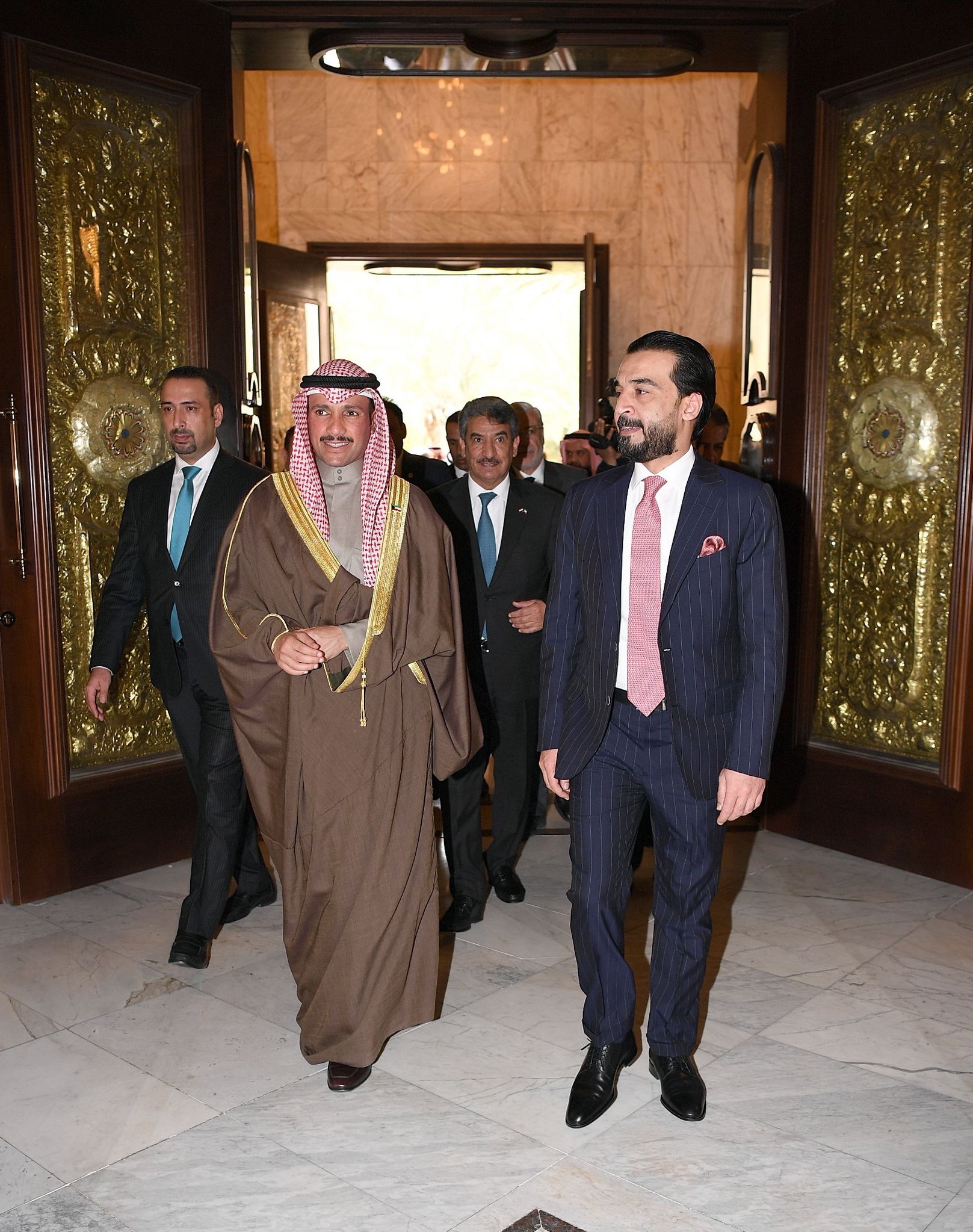 رئيس مجلس الأمة الكويتي مرزوق علي الغانم يلتقي رئيس مجلس النواب العراقي محمد الحلبوسي