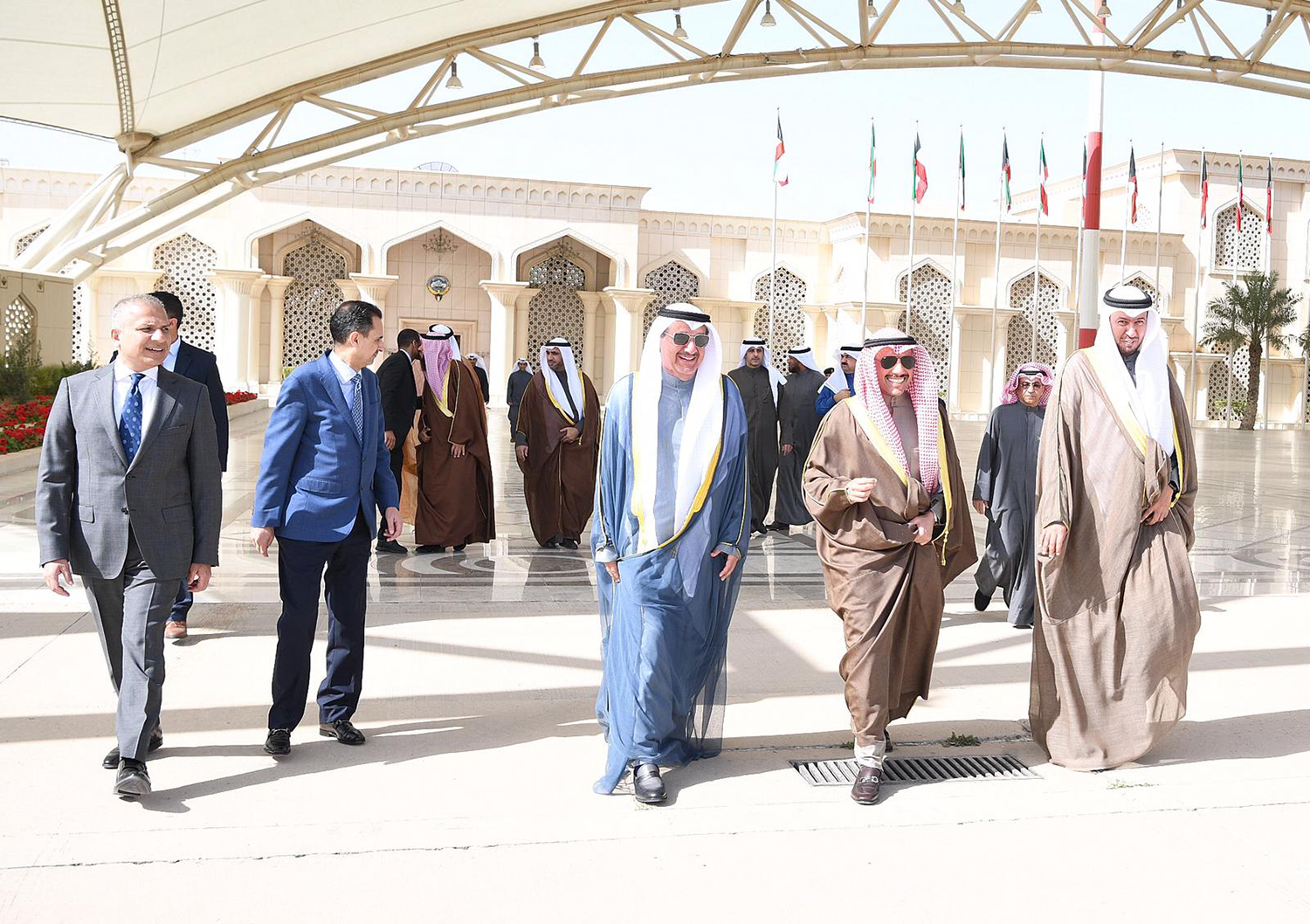رئيس مجلس الأمة الكويتي مرزوق علي الغانم مغادرا البلاد في زيارة رسمية ضمن جولة تشمل الأردن