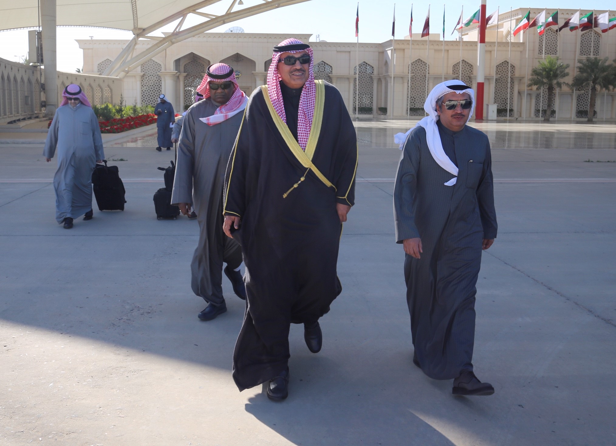 الشيخ صباح خالد الحمد الصباح نائب رئيس مجلس الوزراء ووزير الخارجية الكويتي يتوجه إلى العاصمة البلجيكية بروكسل