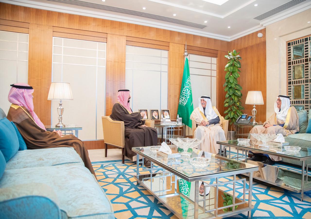 Kuwaiti Ambassador to Saudi Arabia Sheikh Ali Khaled Al-Jaber Al-Sabah hands over his credentials to Saudi Foreign Minister, Ibrahim Abdulaziz Al-Assaf