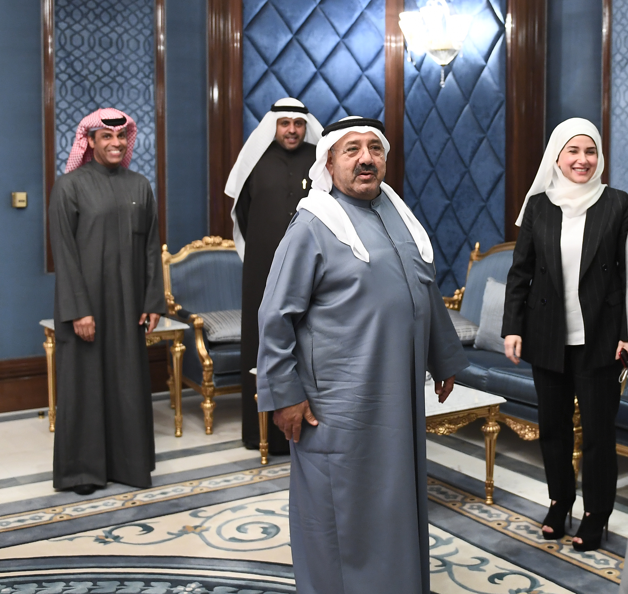 First Deputy Prime Minister and Defense Minister Sheikh Nasser Sabah Al-Ahmad Al-Sabah during the cabinet weekly meeting
