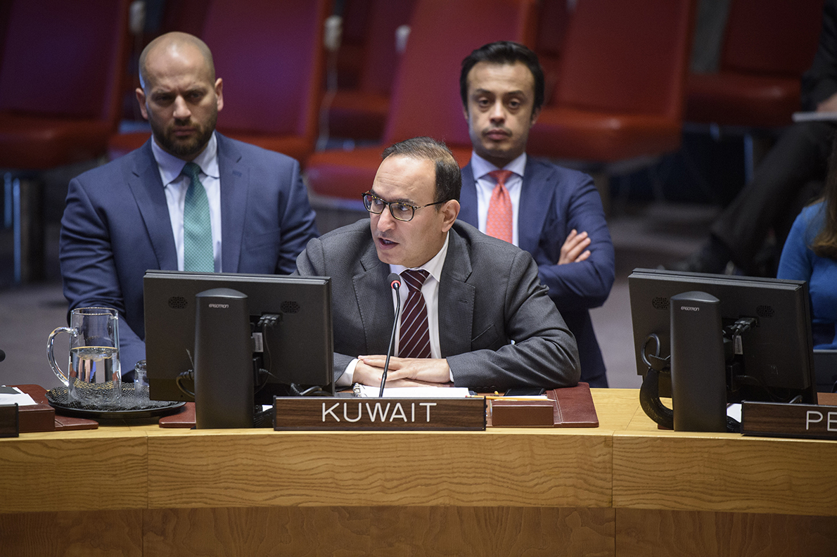 Le représentant permanent du Koweït aux Nations unies, l’ambassadeur Mansour Al-Oteibi