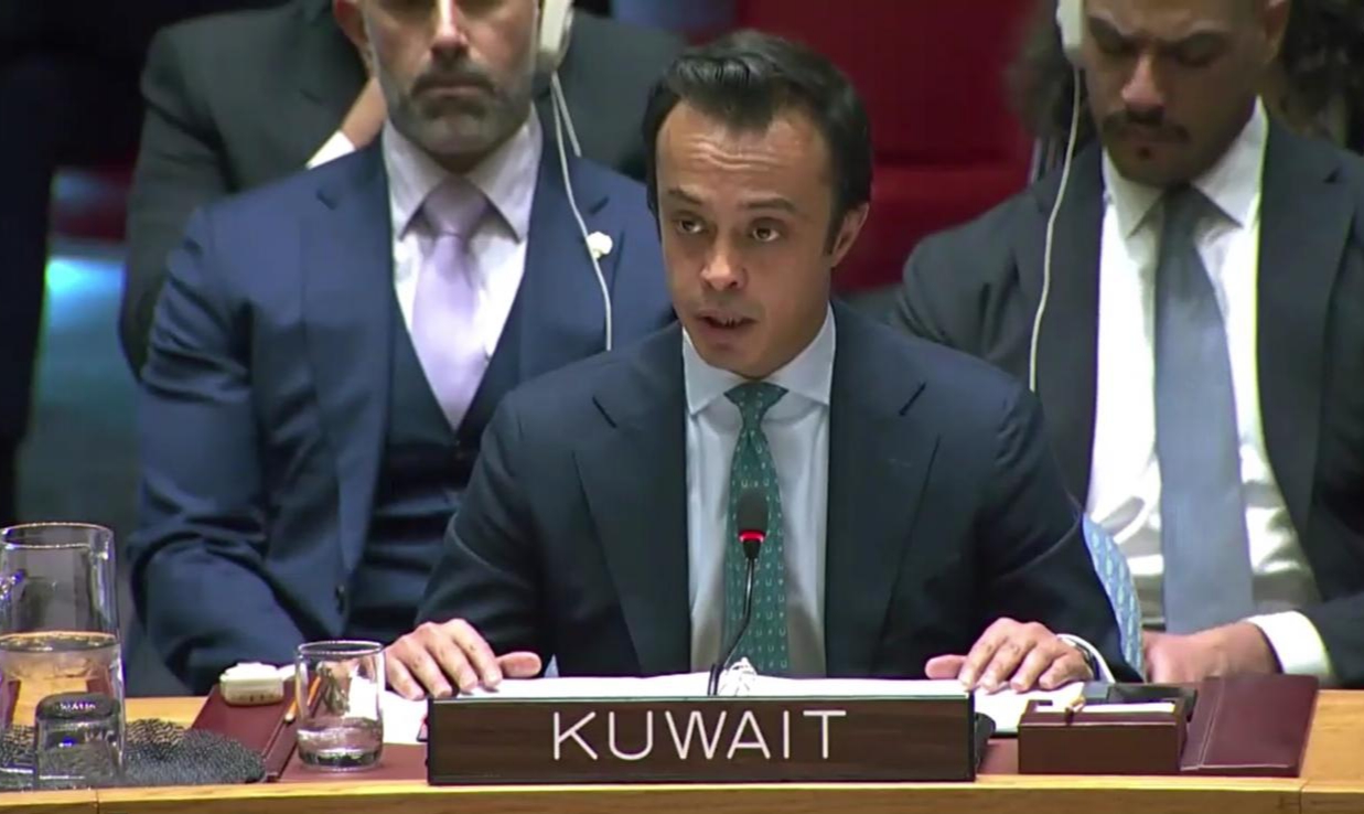 Kuwait's Permeant Representative to the UN Nawaf Al-Ahmad