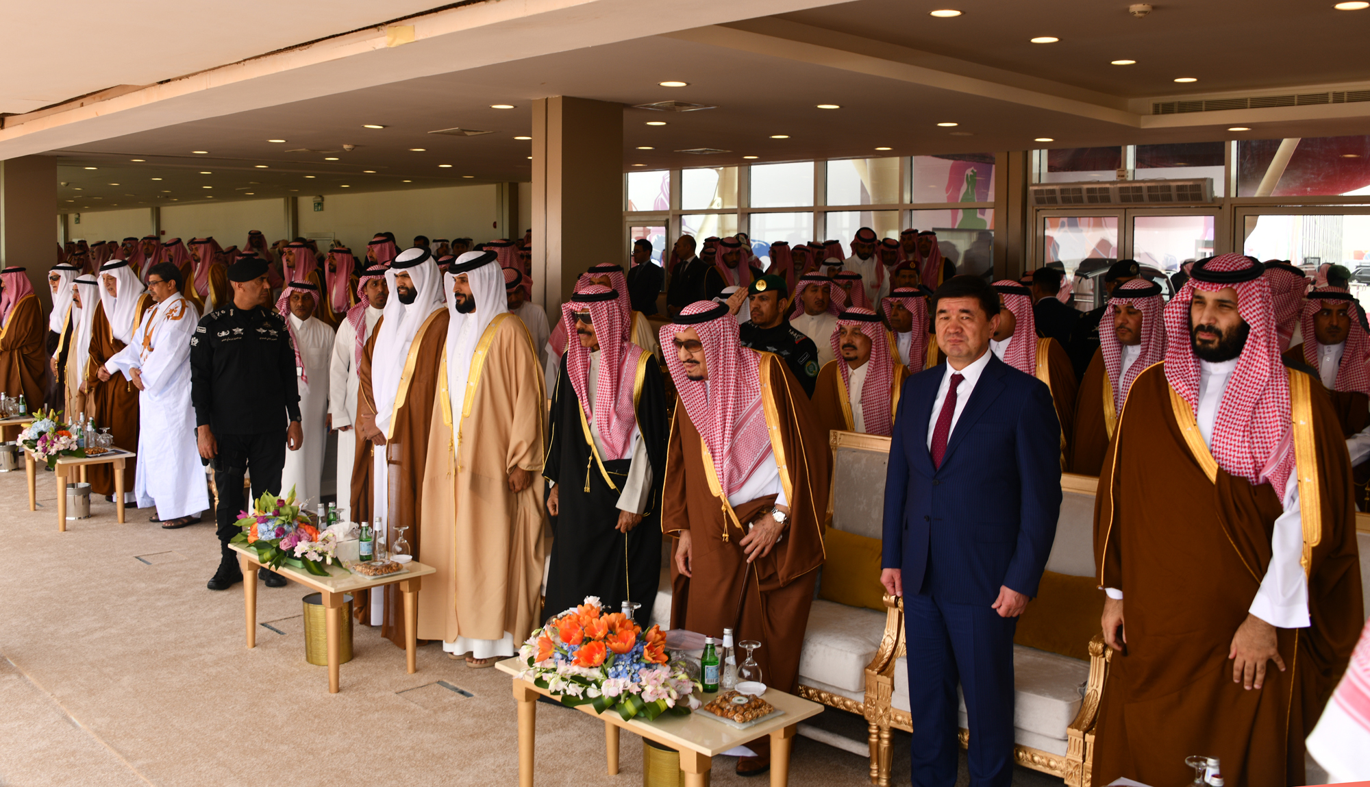Representing His Highness the Amir, His Highness the Crown Prince Sheikh Nawaf Al-Ahmad Al-Jaber Al-Sabah attends Camel Festival in Riyadh
