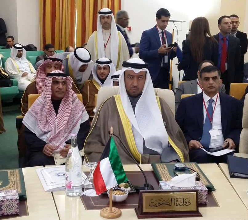 Minister of Justice Fahad Al-Afasi during the 36th session of the Council of Arab Interior Ministers