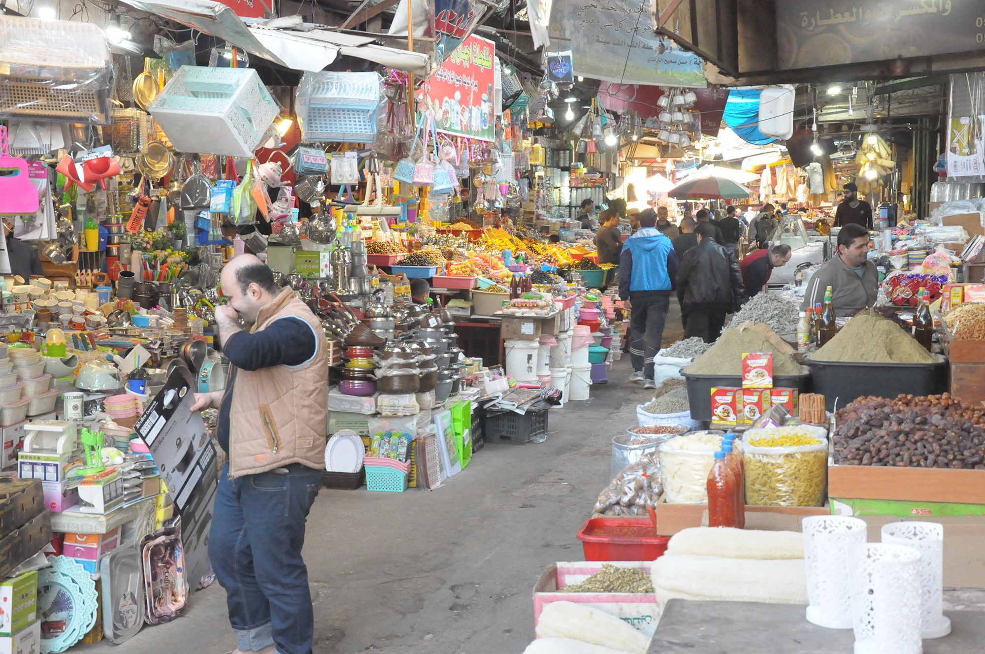 Ancient products showcased in Al-Zawiya market