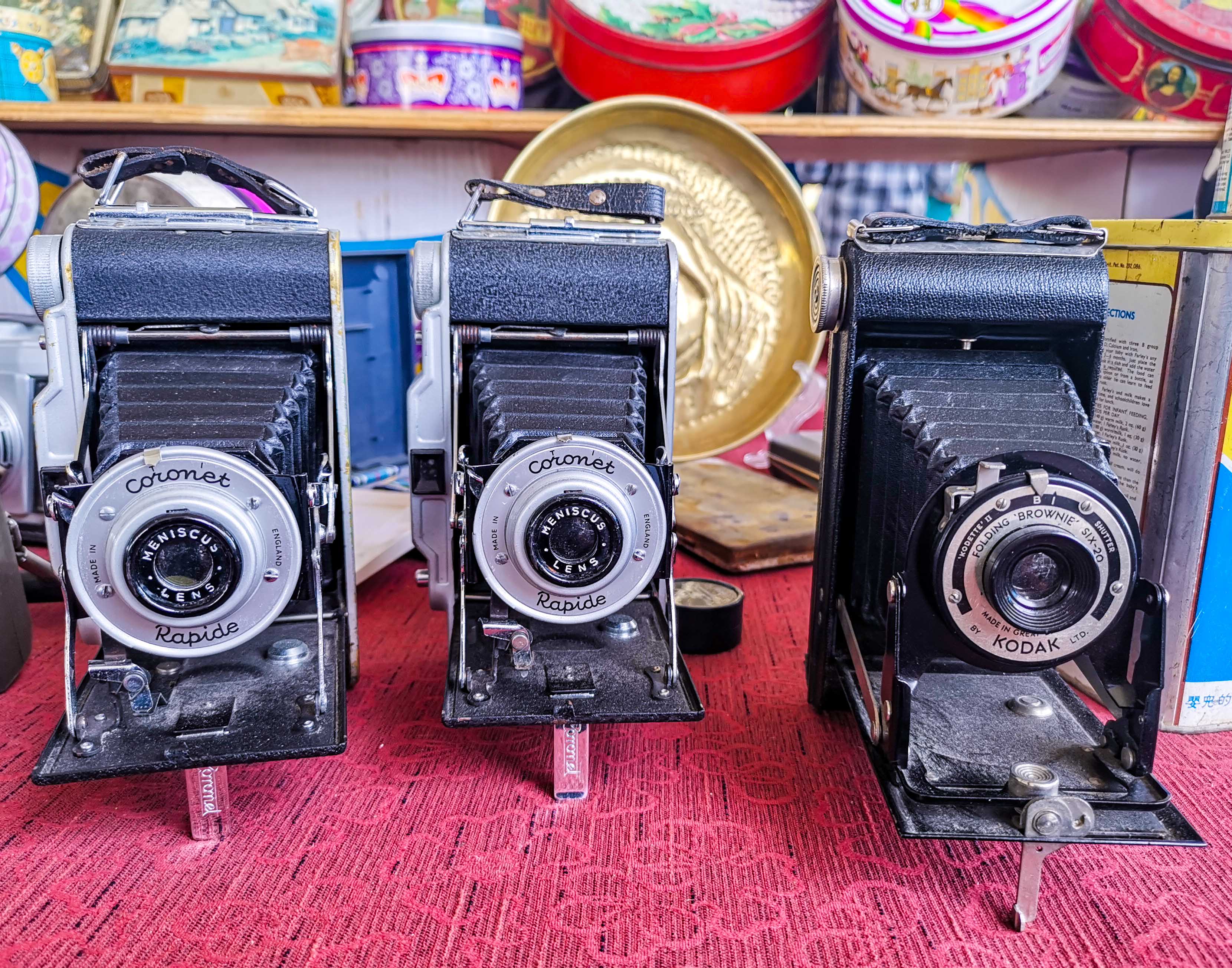 Vendors at the antiquities market display fine accessories, old household items, pottery, pieces of furniture and weaving product at Kuwait's Friday Market