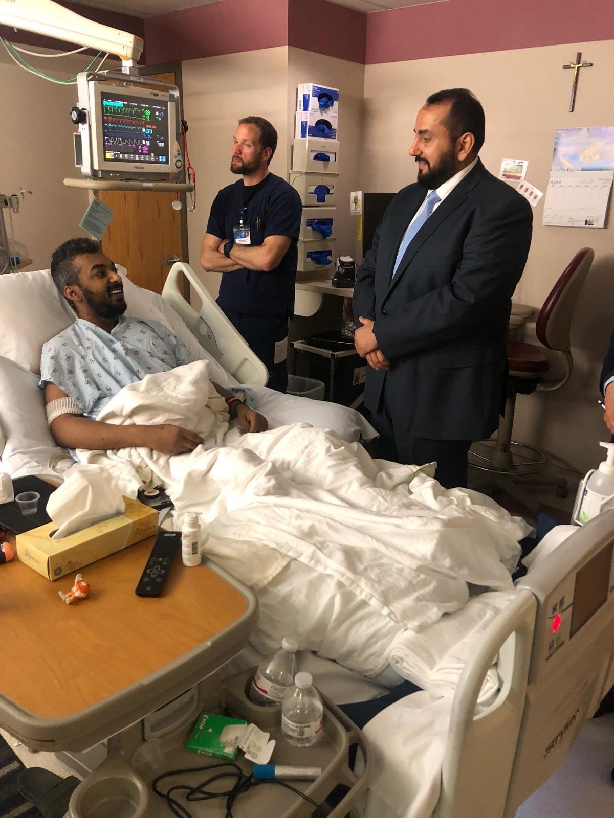 Minister of Health Sheikh Dr. Basel Al-Sabah visited the Kuwaiti patients being treated at Mayo Clinic in Rochester city, Minnesota State, north the United States