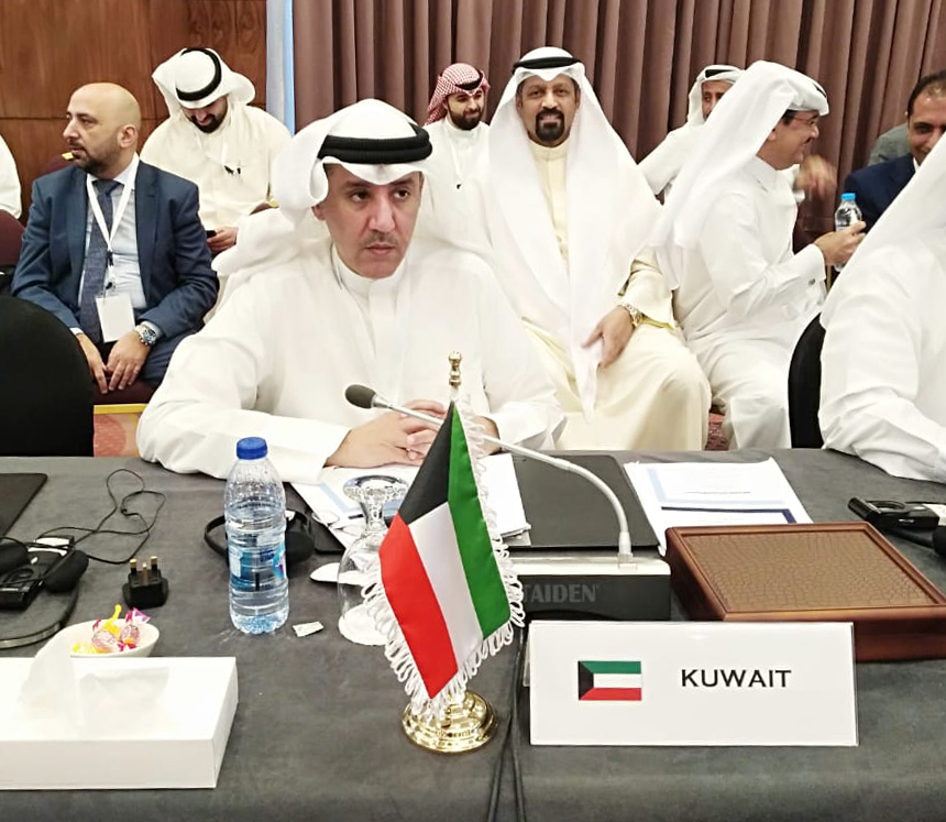 رئيس وحدة التحريات المالية الكويتية بالإنابة بوزارة المالية رئيس الوفد الكويتي إلى الاجتماع غازي العبد الجليل