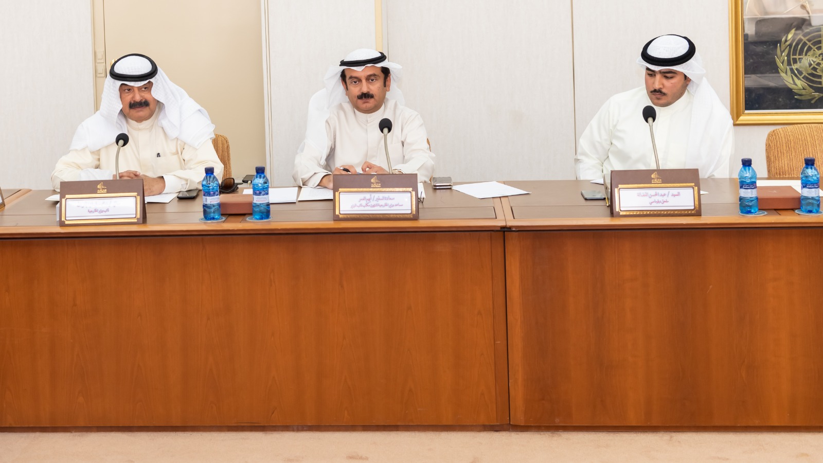 نائب وزير الخارجية خالد الجارالله خلال اجتماع لجنة الشؤون الخارجية البرلمانية