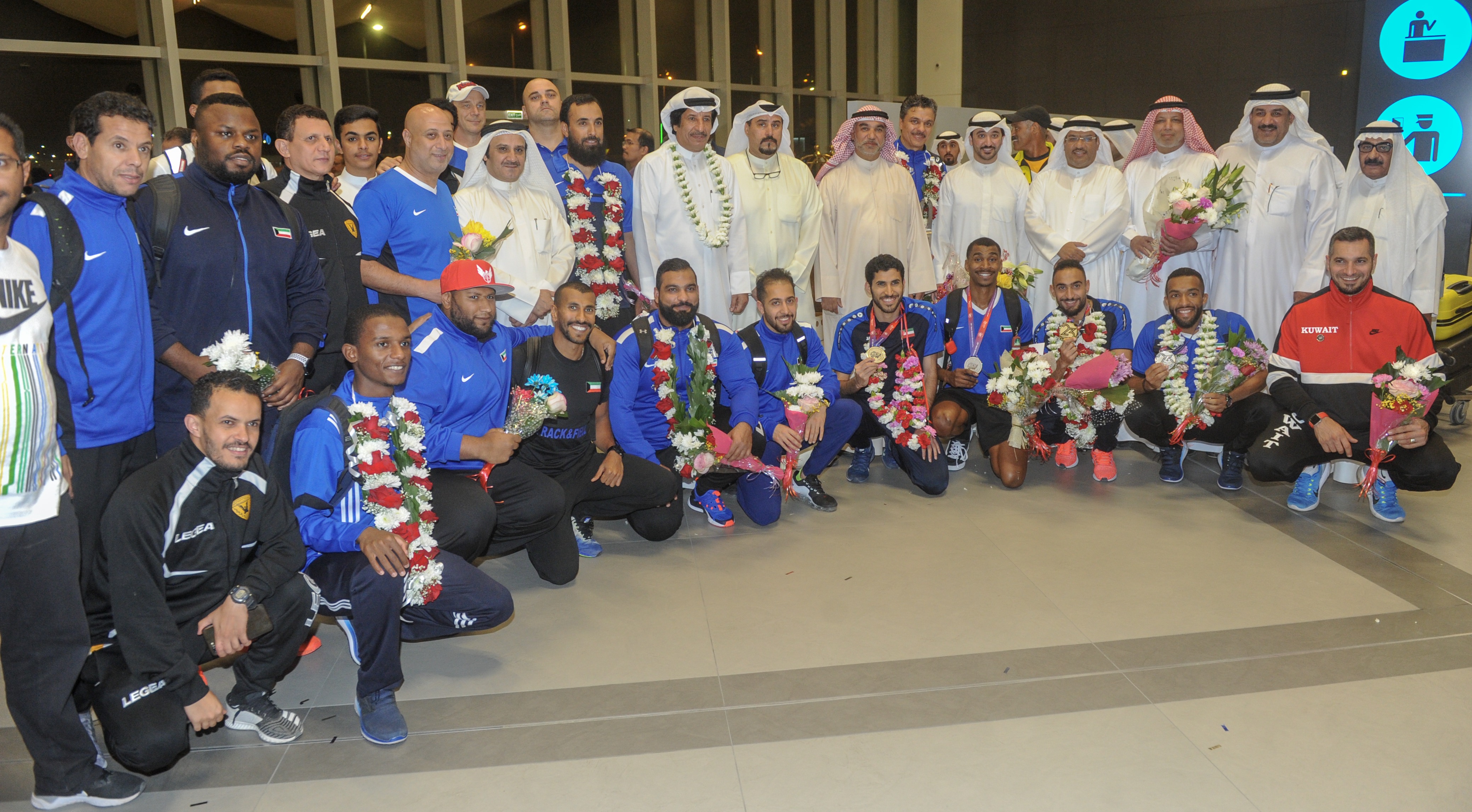 منتخب الكويت لالعاب القوى العائد من مشاركة مميزة بالبطولة الآسيوية ال 23 لالعاب القوى