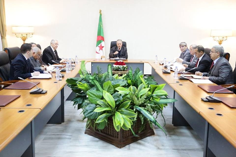 جانب من اجتماع مجلس الأمة الجزائري